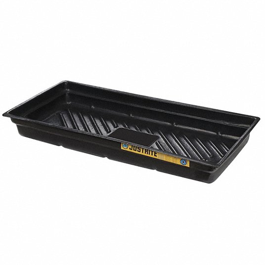 Bandeja para derrames negro 5-1/2al pulgadas Justrite 28716