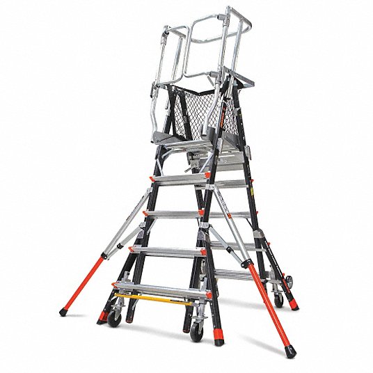 Escalera tipo jaula de 5 a 9ft capacidad carga 375 libras