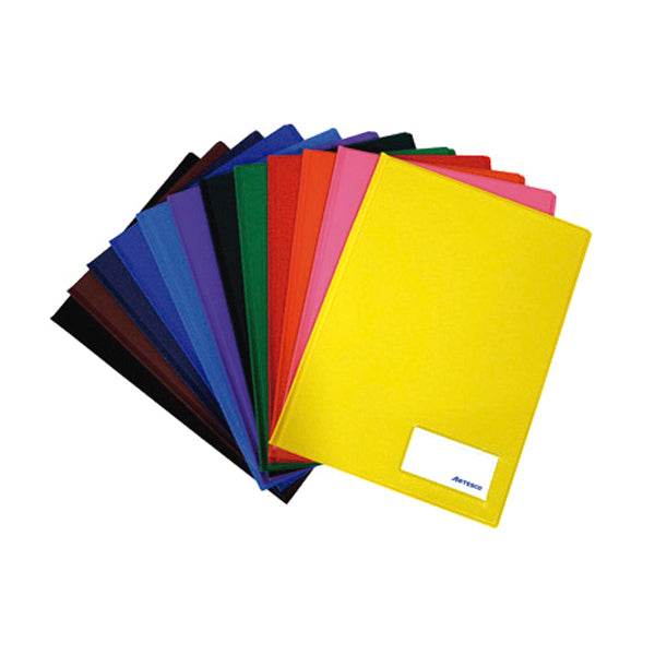Folder doble tapa A4 con gusano surtido Artesco