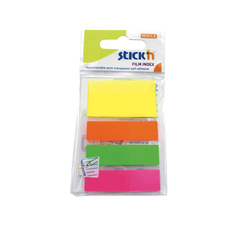 Banderitas index x4 colores neón Stick In