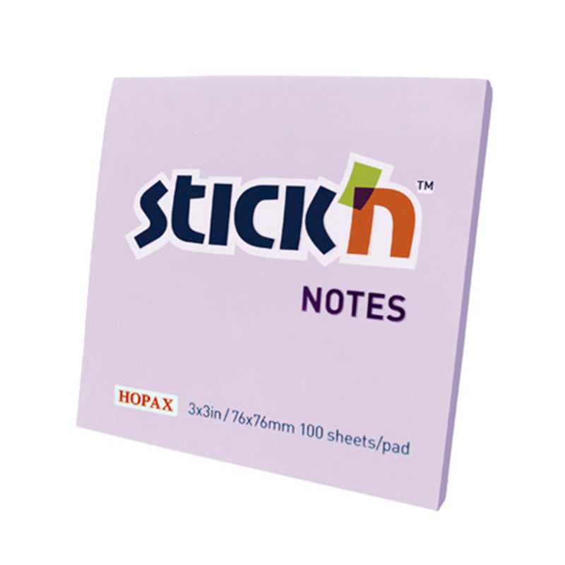 Notas adhesiva 3x3 100 hojas lila stick in