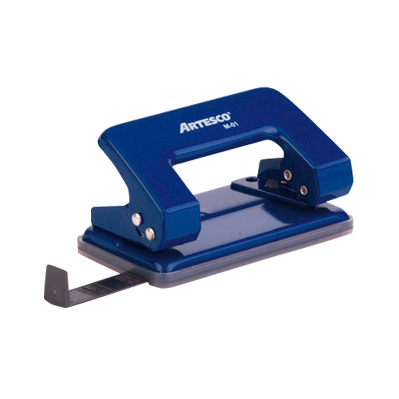 Perforador escolar M-01 11 hojas color azul Artesco