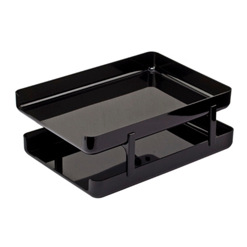 Bandeja 2 pisos deluxe negro Artesco