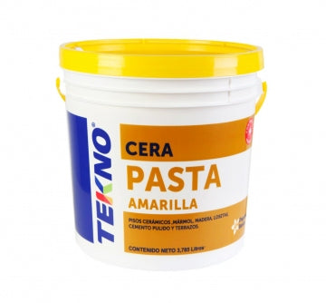 Cera en pasta amarilla balde 3785 ml tekno