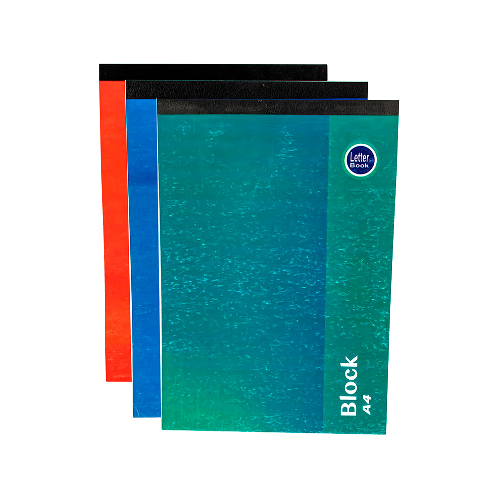 Block cuadriculado A4 x 100 hojas Letter Book