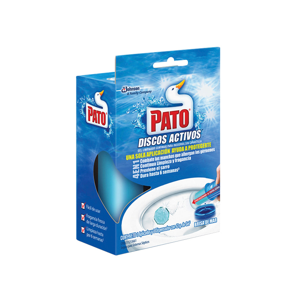 Dispensador + repuesto discos activos w.c. br/marina 38 gr pato