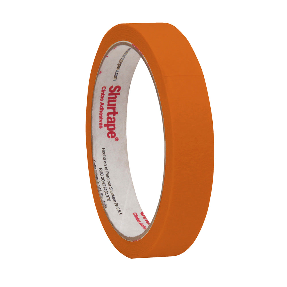 Cinta masking tape naranja 3/4" x 15 yd Shurtape