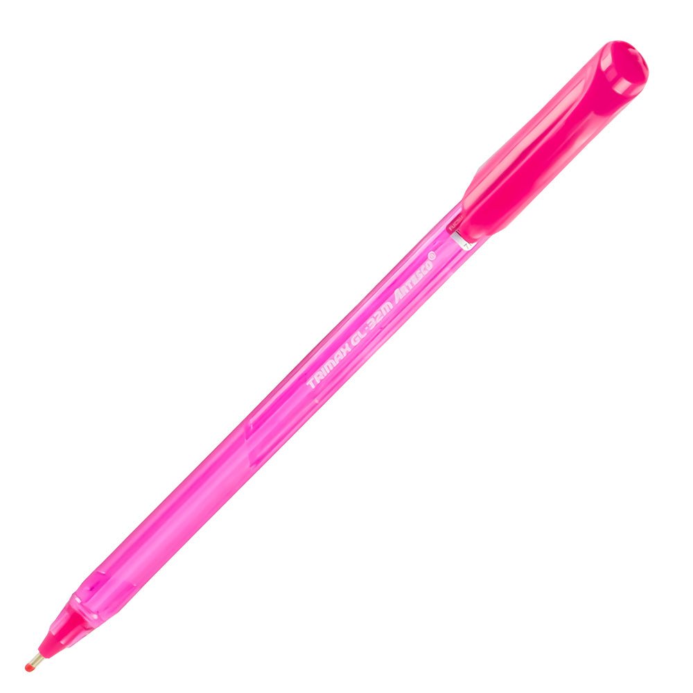 Lapicero tinta semi gel fucsia trimax gl-32m 1.0 mm Artesco