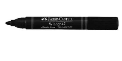 Plumón grueso negro winner 47 Faber Castell