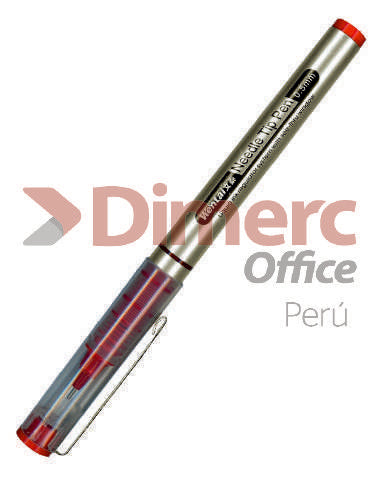 Plumón permanente rojo needle point arti creativo