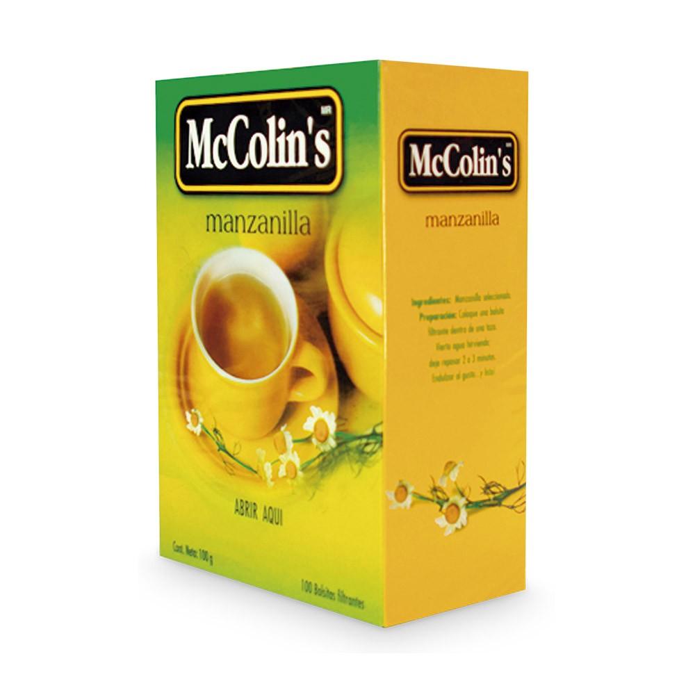 Manzanilla caja x 100 sobres mccolins