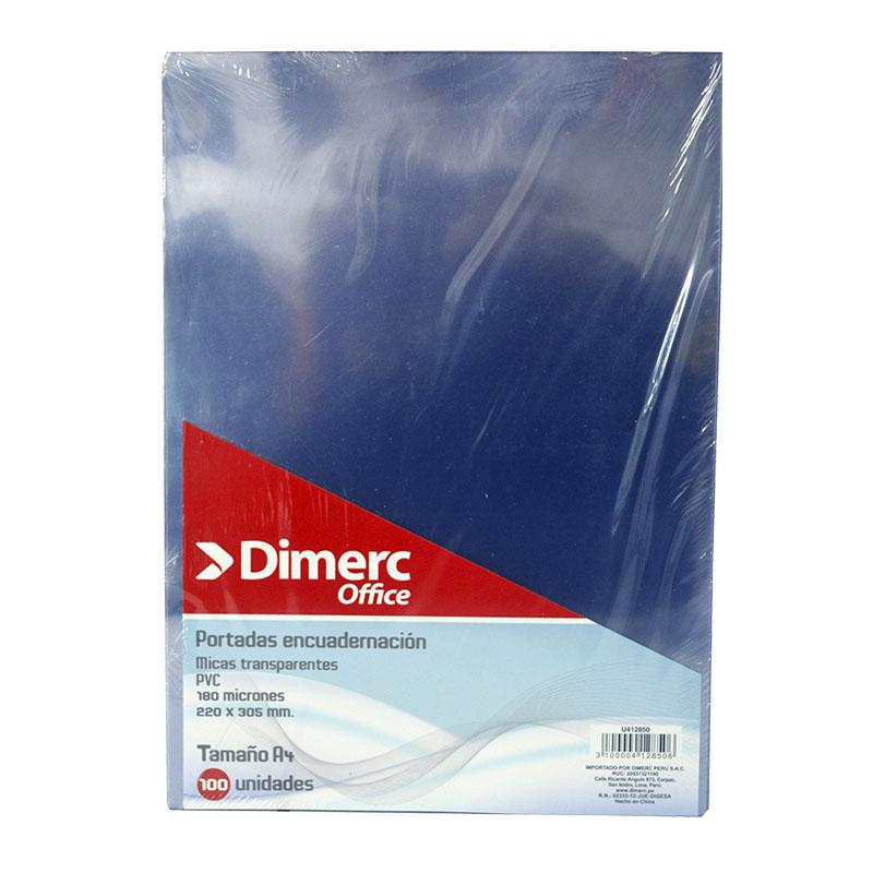 Mica lisa para anillar A4 cristal x 100 unidades Dimerc